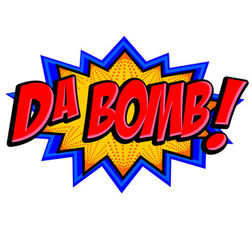 Comic book explosion Da Bomb