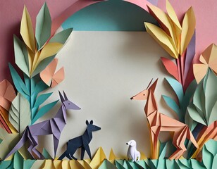 Holiday Themed Papercraft with arch opening