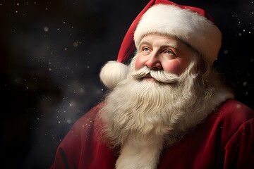 A Timeless Portrait of Christmas Santa