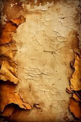 Paper texture, torn edges. AI generative