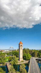 spokane landmark washington clocktower downtown