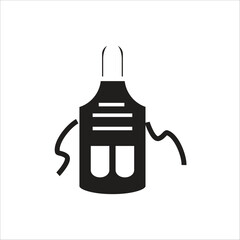 apron vector icon line template