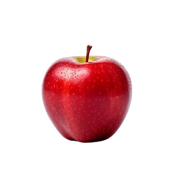 red apple on transparent background PNG image