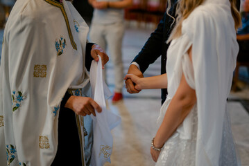 Wedding in the Orthodox Church. Church customs.