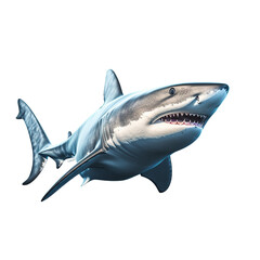 great shark on transparent background PNG image