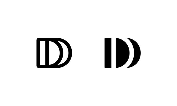 Initial letter D logo