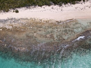 ocean waves on the coastline 