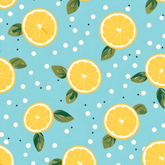 seamless pattern with orange