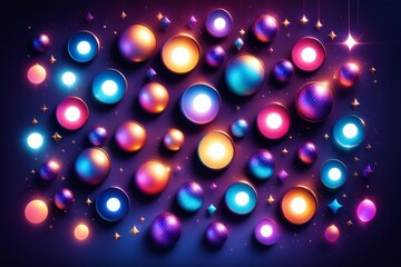 background with glowing lights