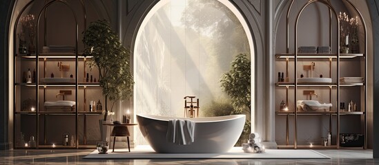 Obraz na płótnie Canvas Luxury bathroom feature