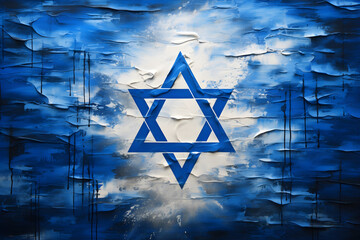 Abstract background with Israel David star
