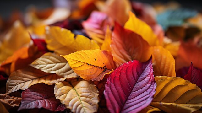 Feuilles couleur d'automne
