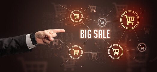 Close-Up of cropped hand pointing