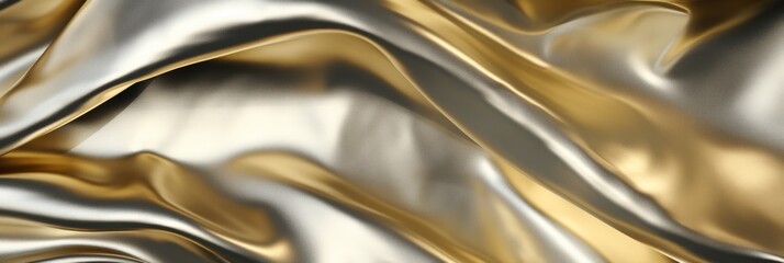 tin foil paper background gold, iron, aluminum, generative AI