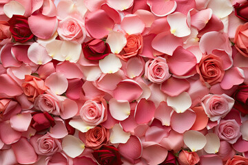 A close up of a bunch of pink and white flowers