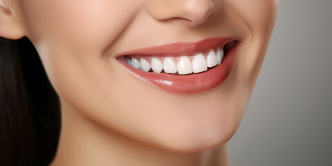 Fototapeta premium A Radiant Smile: A Close-Up of a Woman's Joyful Expression at the Dentist's Office