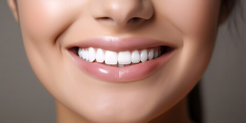 Fototapeta premium A Captivating Smile Revealing Impeccable Dental Health and Professional Care