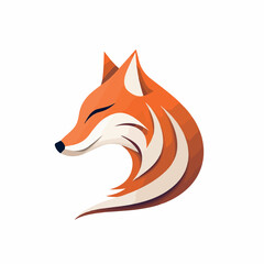 Obraz premium Fox in cartoon, doodle style. Isolated 2d vector illustration in logo, icon style, Eps 10. AI Generative