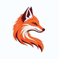 Obraz premium Fox in cartoon, doodle style. Isolated 2d vector illustration in logo, icon style, Eps 10. AI Generative