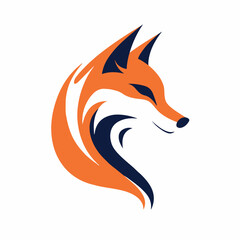 Fototapeta premium Fox in cartoon, doodle style. Isolated 2d vector illustration in logo, icon style, Eps 10. AI Generative