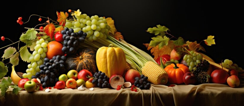 In the midst of summertime, amidst nature's beautiful bounty, a abstract canvas of white and black textures emerges, showcasing the season's nutritious fruits and vegetables, tempting the skin and