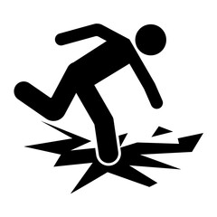 Danger Sign Do Not Walk On Ice