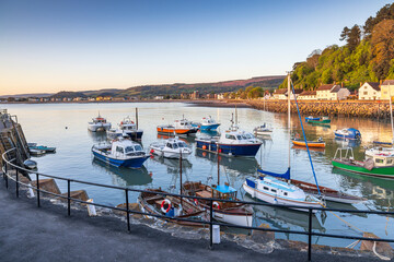 A beautiful morning at the old harbour at Minehead on the Somerset coast.