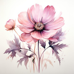 Obraz premium Dreamy Watercolor Flower - Soft and Ethereal