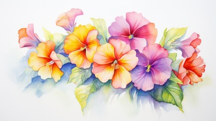 Bright Whimsical Watercolor of Playful Lively AI Generated