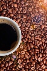View fresh roasted tasty aroma Coffee Beans