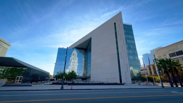 LAPD Los Angeles Police Department Headquarter in Los Angeles - LOS ANGELES, USA - NOVEMBER 5, 2023