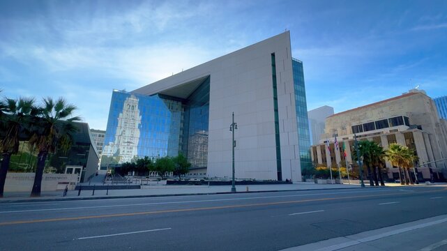 LAPD Los Angeles Police Department Headquarter in Los Angeles - LOS ANGELES, USA - NOVEMBER 5, 2023