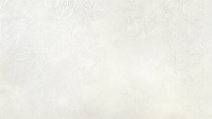 Obraz premium white delicate background with vintage floral wallpaper ornament on the wall copy space blank, gray luminous shades