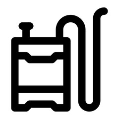 Pesticide icon with outline style.