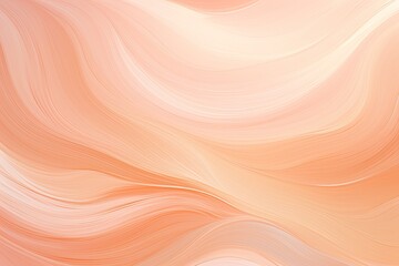 Peachy Waves: Abstract Art Background in Beautiful Peach Color
