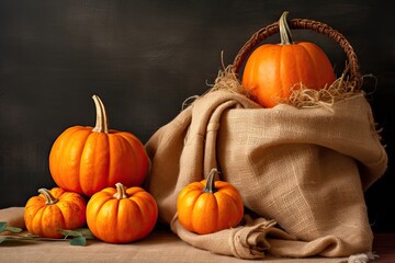 Pumpkin Harvest: Vibrant Autumn Orange Texture Image