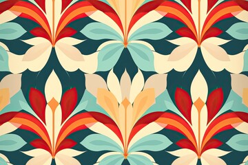 Retro Color Palette: Fashionable Decorative Patterns for a Simple and Chic Look