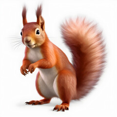 squirrel white background, Eurasian red squirrel