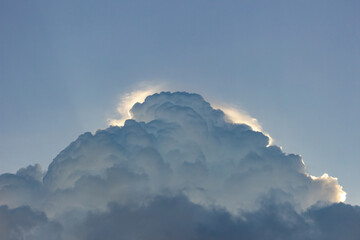 big clouds in a blue sky