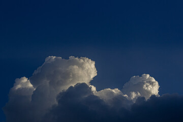 big clouds in a blue sky