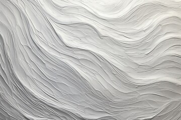Silver Waves: Fragment of Artwork on Paper with Wavy Pattern
