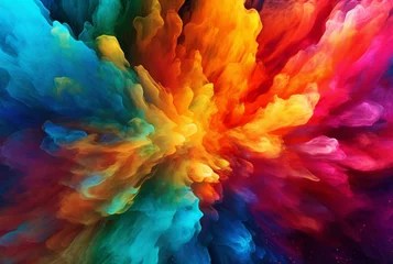 Photo sur Plexiglas Mélange de couleurs colorful background for desktop. generative ai