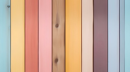 Colorful pastel wood seamless texture. Generative AI.