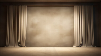 Luxury classic curtain on the wall