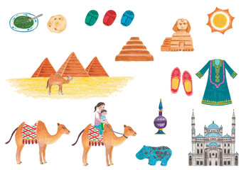 Obraz premium エジプトのイラスト