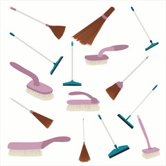 set of cleaning tools