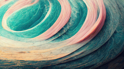 Abstract pastel ocean waves
