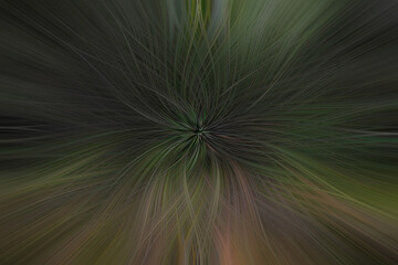 Fototapeta na wymiar Dark Green Flower Abstract Art Twirl