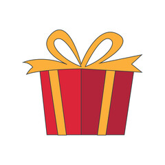 Party Stuff Illustration. Gift box, balloon, mask, candy, convetti, and party equipment. Vector Illustration.