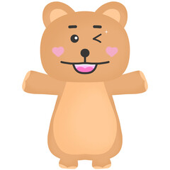 Obraz premium teddy bear cartoon